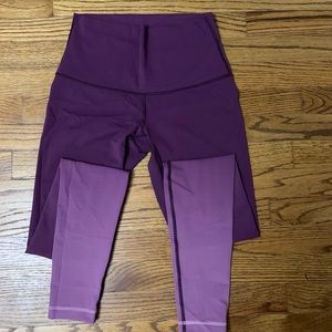 High Rise Lululemon pants in Ombré color. Size 6